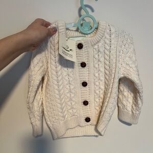 NWT Toddler Irish Sweater - cable knit size 1-2Y